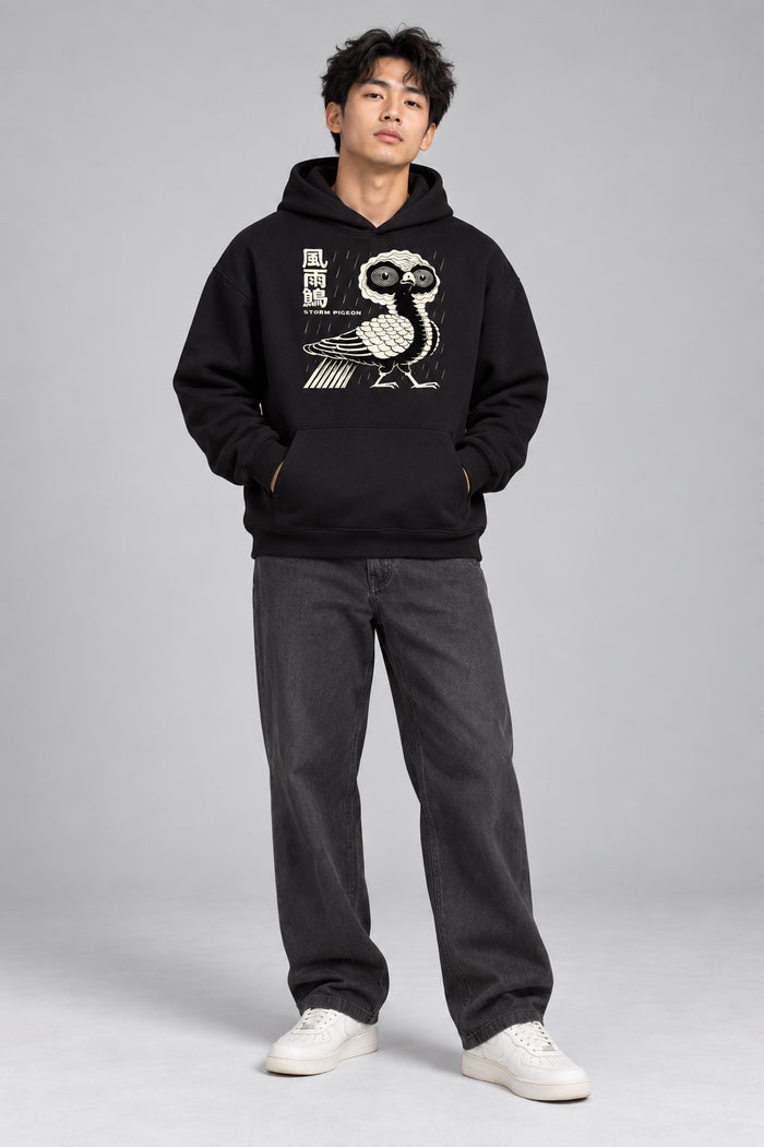 Shinsei 風雨鴿 Storm Pigeon Hoodie — 400GSM