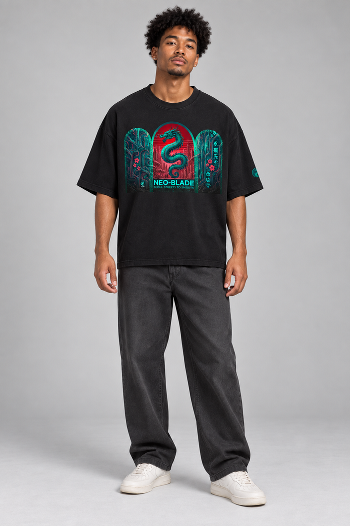 Core Neo Blade Oversized Tee — 235GSM