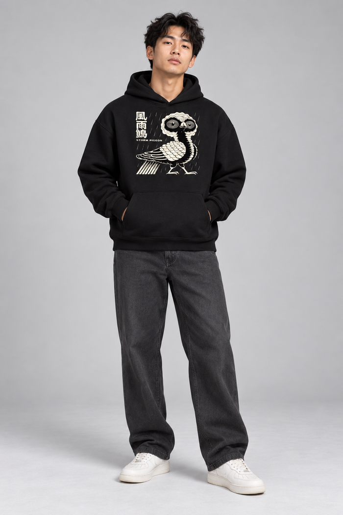 Shinsei 風雨鴿 Storm Pigeon Hoodie — 400GSM