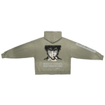 Dystopian washed distressed full-zip hoodie, heavyweight fleece — Obrava Collective