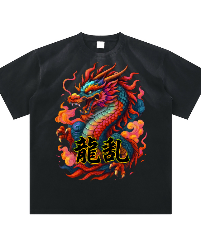 Obrava Kanji Dragon Sunfade Tee – Men's 250GSM