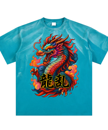 Obrava Kanji Dragon Sunfade Tee – Men's 250GSM
