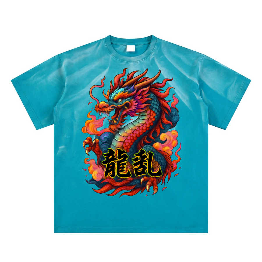 Obrava Kanji Dragon Sunfade Tee – Men's 250GSM