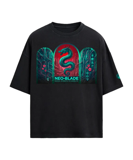 Men's Obrava Neo Blade Oversized 40S Cotton Tee (235g) Obrava Collective