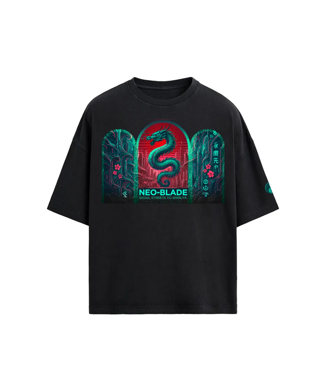 Men's Obrava Neo Blade Oversized 40S Cotton Tee (235g) Obrava Collective