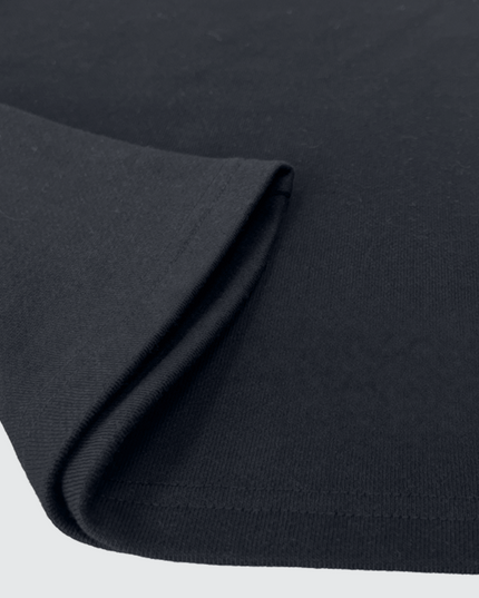 Hem of the wide-leg sweatpants, close-up