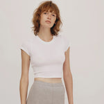 Obrava Core baby tee, cropped cotton essential — Obrava Collective