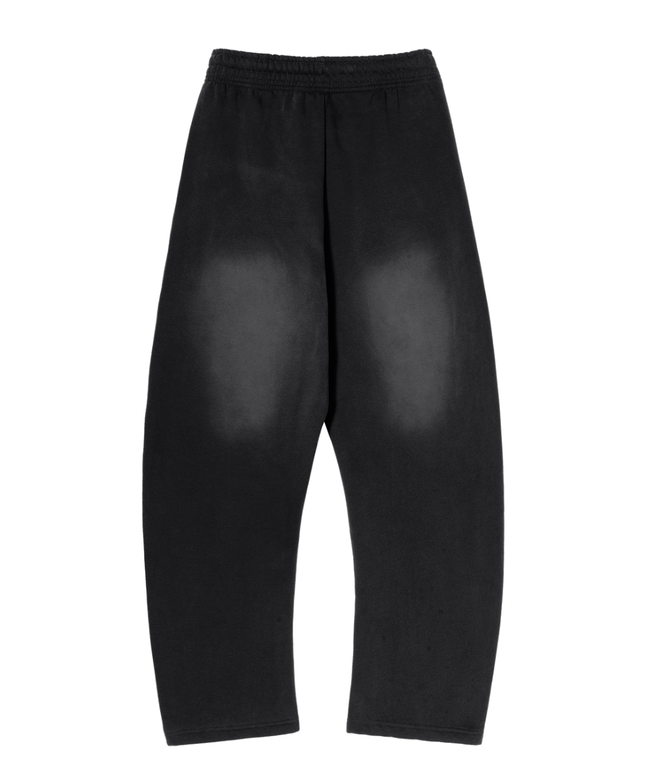 Kanji Dragon Sunfade Fleece Sweatpants — Curved Hem