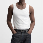 Obrava heavyweight rib tank, 280GSM cotton essential — Obrava Collective