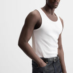 Obrava heavyweight rib tank, 280GSM cotton essential — Obrava Collective