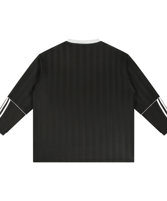 Kanji Dragon Wave Striped Soccer Jersey